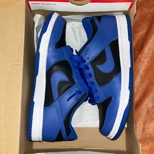 Nike Dunk Low Black/Hyper Cobalt/White